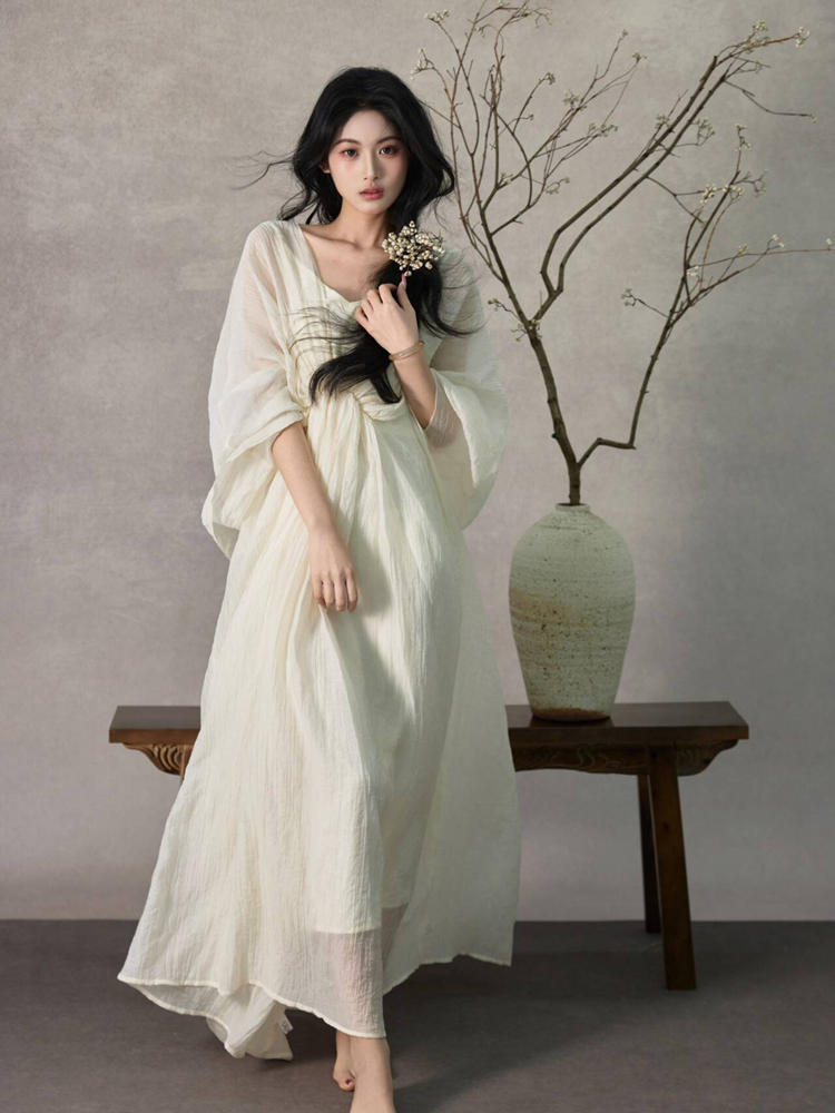 Ethnic Fashion Studio - 新しい2026年中国風冷雰囲気写真スタジオドレス伝統的な民族衣装女性服春の季節ファッション
