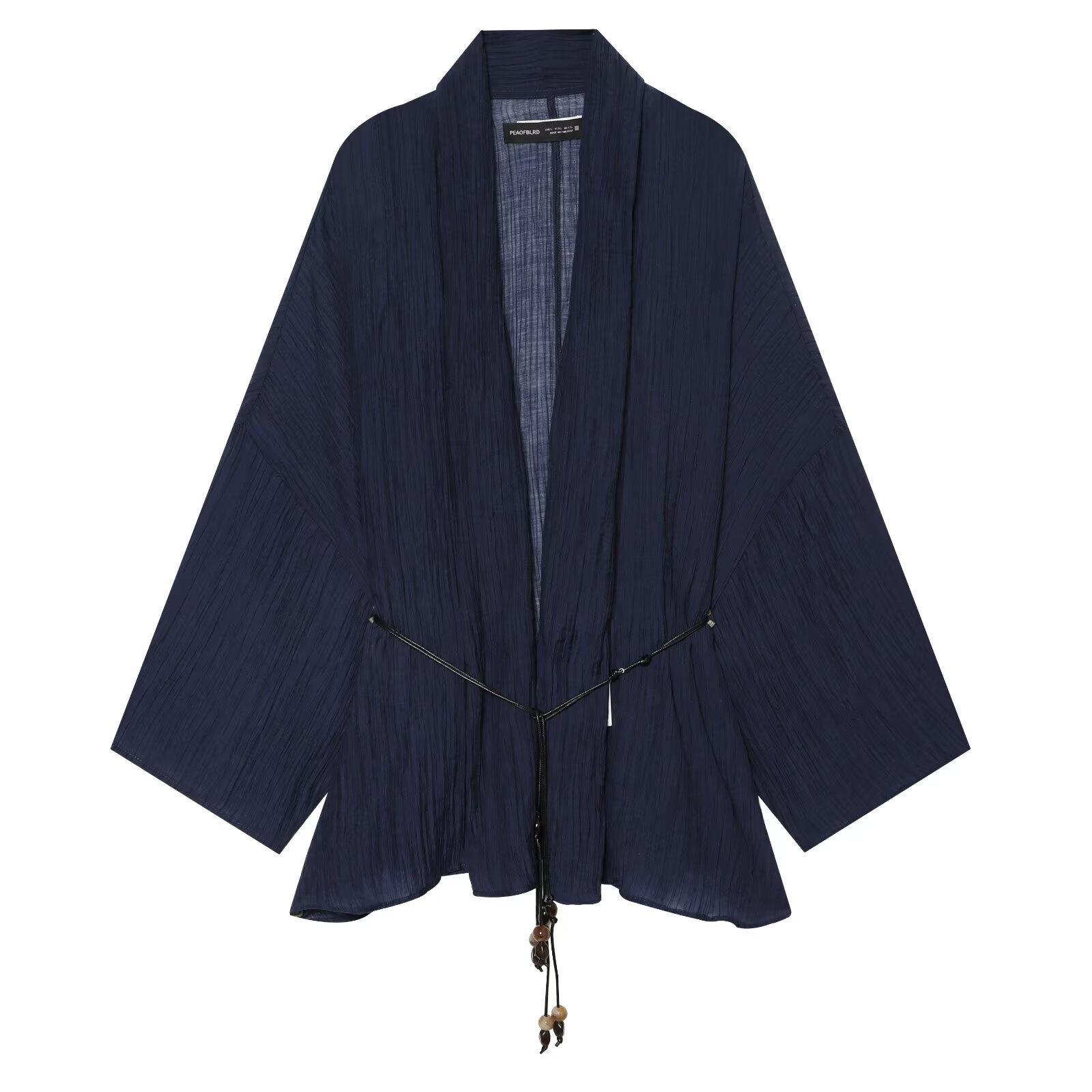 BSAY 2026新作夏物 中国風ネイビーブルー クリンクル - Ethnic Fashion Collection のレビューと価格