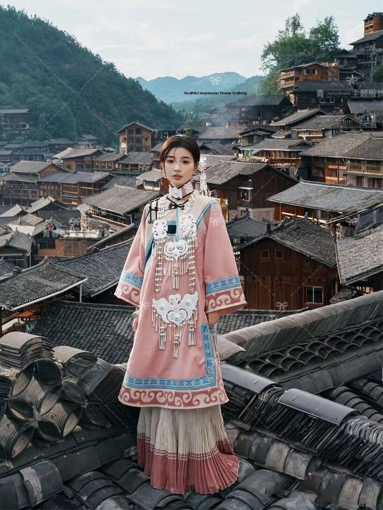 女の子向けピンクのエスニックスタイルの服 写真スタジオ旅行撮 - Ethnic Fashion Studio のレビューと価格