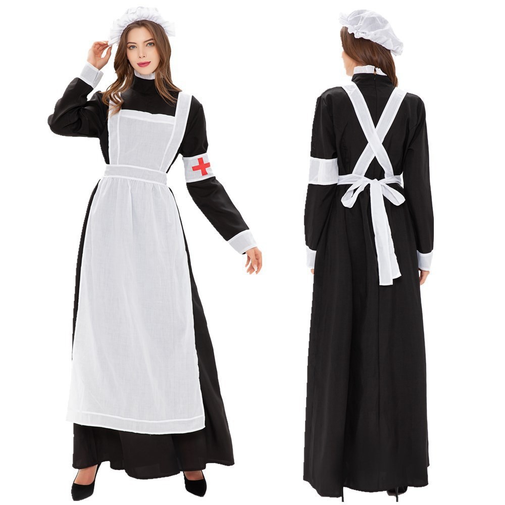 ハロウィンコスプレ赤十字パーティーステージパフォーマンス衣装 - Ethnic Fashion Show のレビューと価格