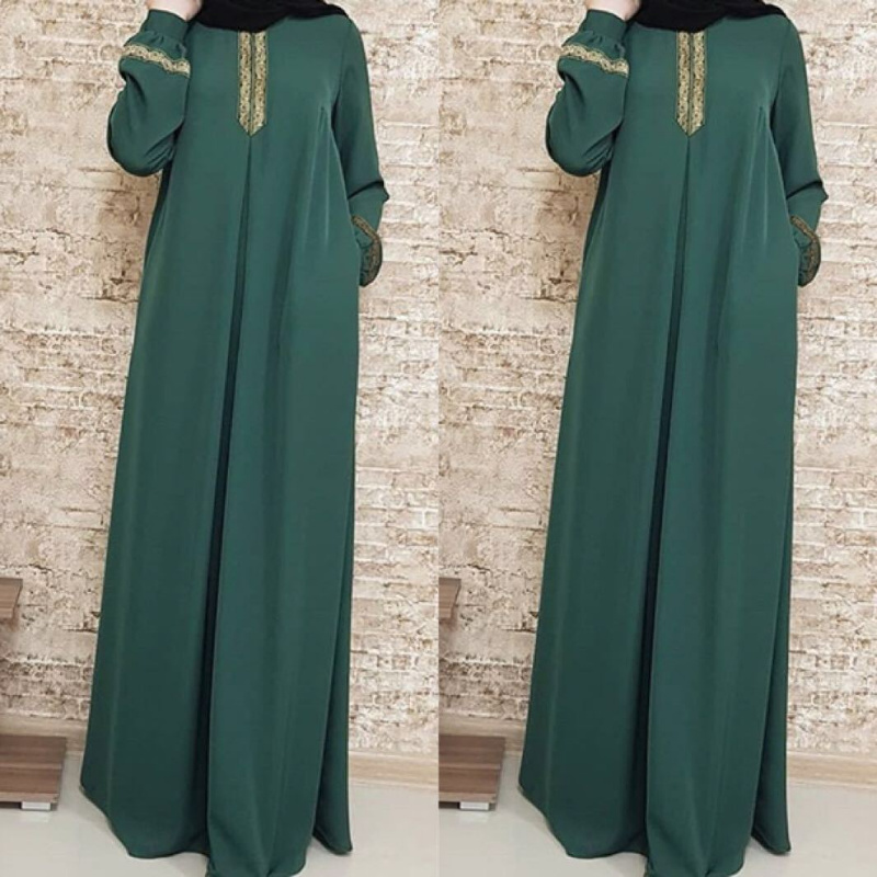 女性のためのイスラム教徒のエスニックスタイルのアバヤ,長袖の - Ethnic Gown のレビューと価格