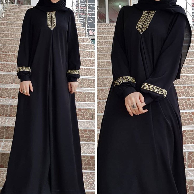 女性のためのイスラム教徒のエスニックスタイルのアバヤ,長袖の - Ethnic Gown のレビューと価格