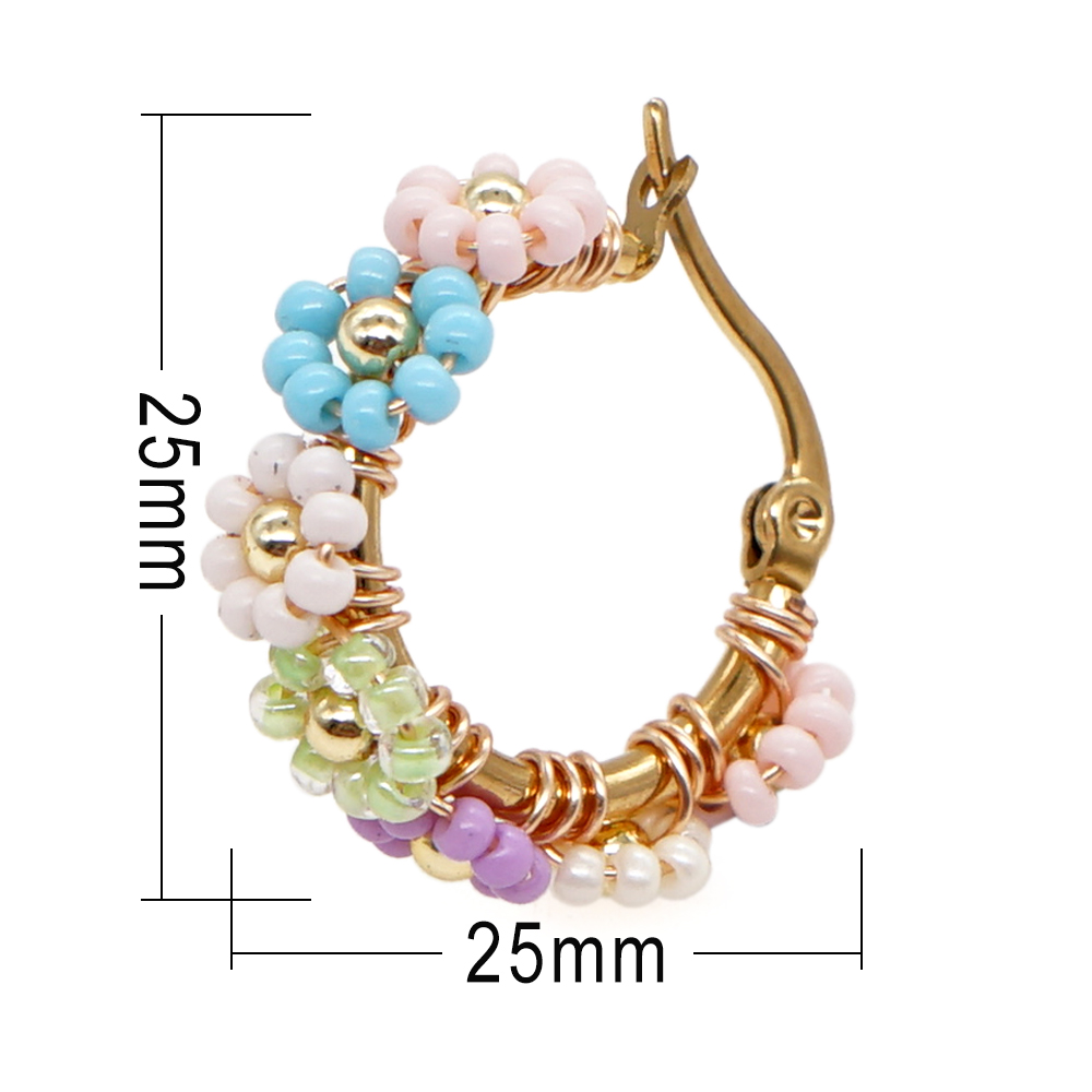 ボヘミアンミユキフラワームーンクロスフルーツシェイプイヤリン - Latest Ethnic Fashion For Women のレビューと価格